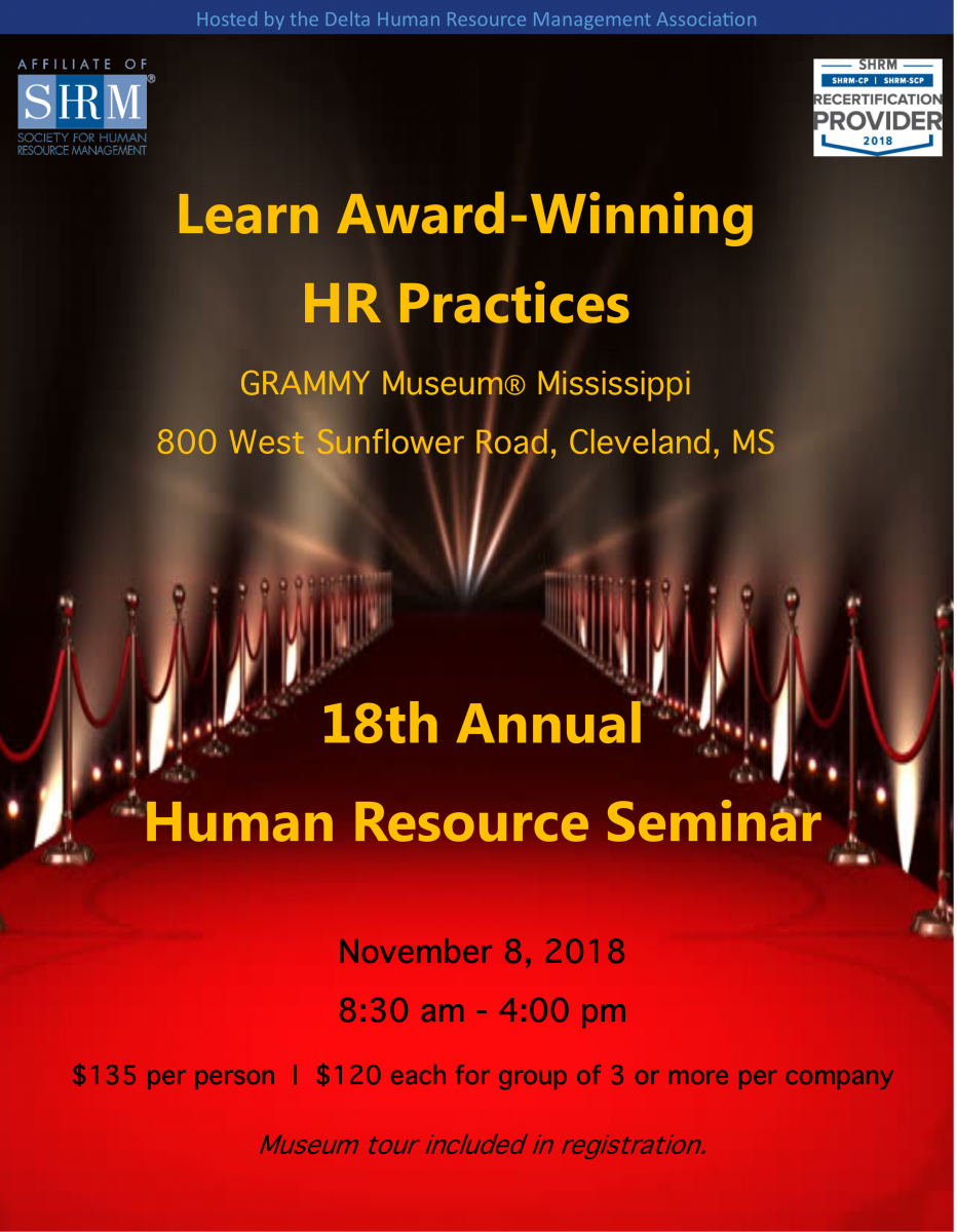 18th Annual HR Seminar Delta Human Resource Management Association